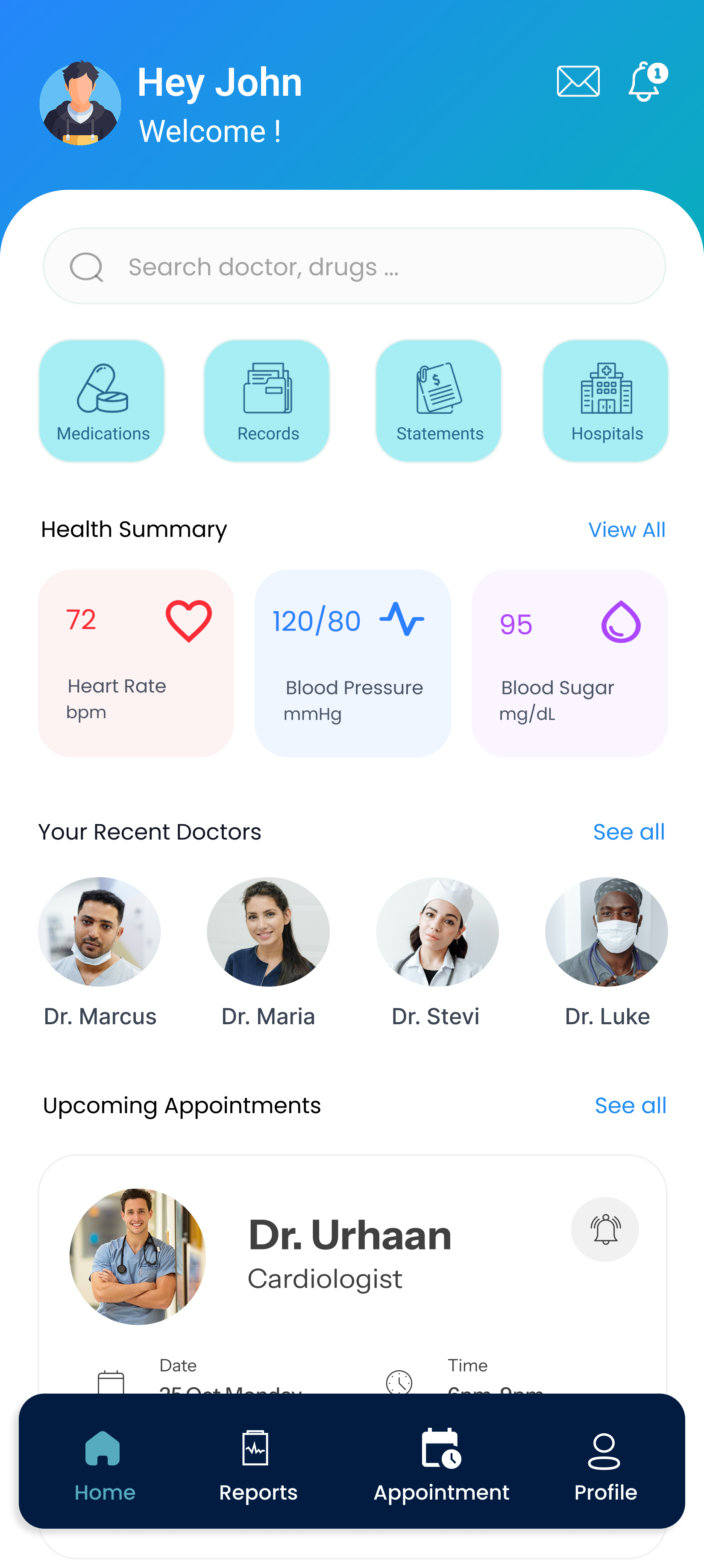 Healow Dashboard