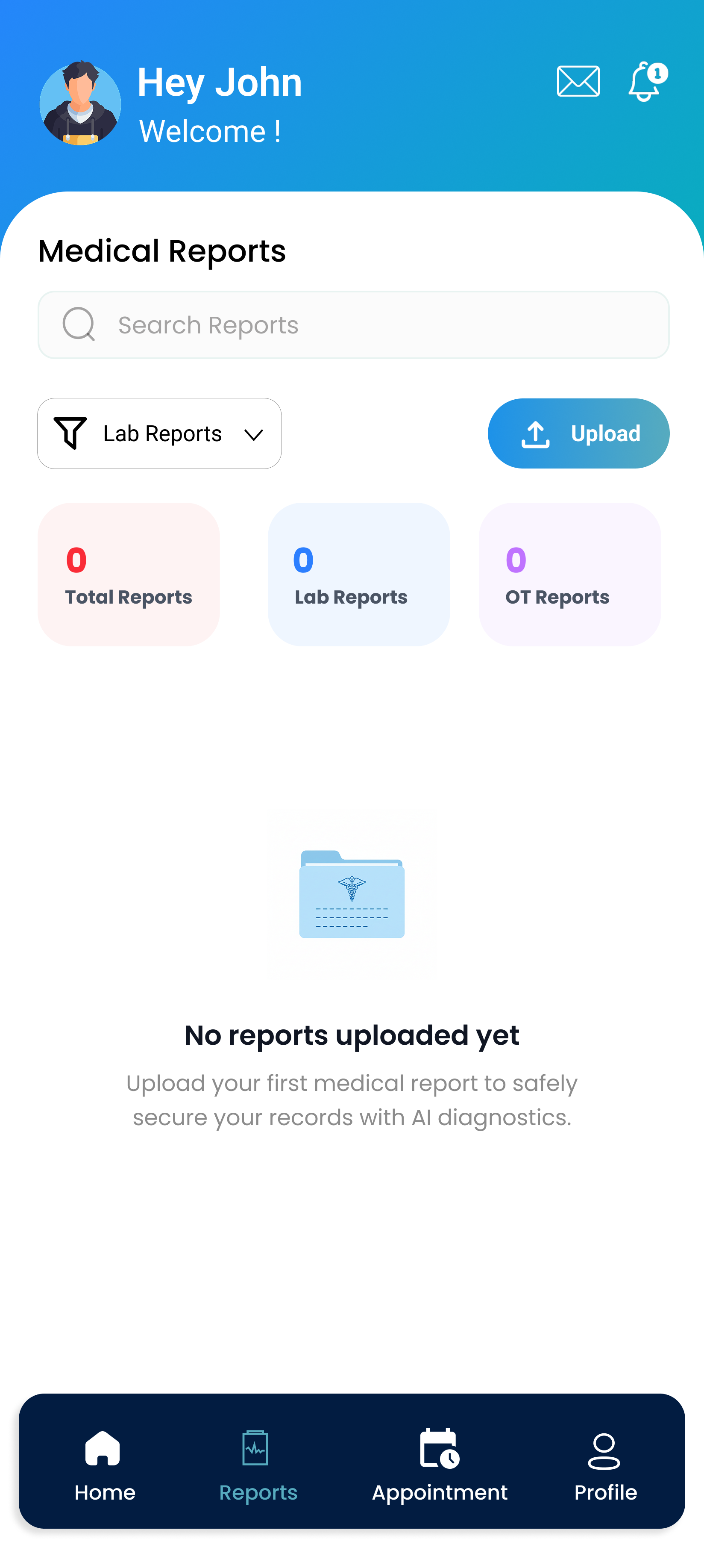 Reports - Empty state